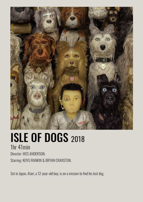 Isle Of The Dogs, Wes Anderson Isle Of Dogs, Isle Of Dogs Poster, Isle Of Dogs Movie, Wes Anderson Movie, Film Polaroid, The Grand Budapest Hotel, Wes Anderson Movies, Movie Card