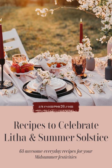 Litha Summer Solstice, Summer Equinox, Make A Color Palette, Summer Solstice Ritual, Summer Solstice Party, Solstice Party, Winter Date Ideas, Kitchen Witch Recipes, Solstice Celebration