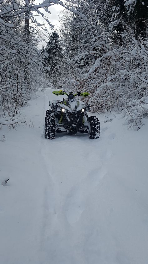 Can-Am Renegade 1000 xxc Itp Mudlite 27" VisionX Rigid industries Snow Can Am Renegade, Cars In Snow, Atv Four Wheelers, Bike Couple, Quad Bikes, Biker Photography, Four Wheeling, Country Girl Life, Four Wheeler