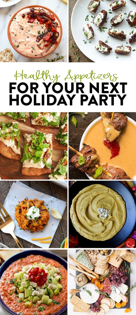 Need a few heathy appetizer ideas for your next holiday party? Look no further! Whether you like it sweet or savory...this Healthy Appetizer round-up is for you. Easy Healthy Appetizers, Creamy Dips, Overnight Oatmeal Recipes, Health Drinks Recipes, Fit Foodie Finds, Healthy Appetizer, Classic Appetizers, Healthy Appetizer Recipes, Healthy Holiday Recipes