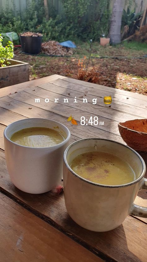 @groundedcelestial autumn vibes, autumn aesthetics, turmeric latte, crisp air, golden milk, warm drinks, fresh air, leaves Tumeric Hot Coco, Golden Turmeric Milk, Golden Tea Turmeric Milk, Turmeric Latte Golden Milk, Golden Milk Latte, Turmeric Latte, Crisp Air, Golden Milk, Autumn Morning