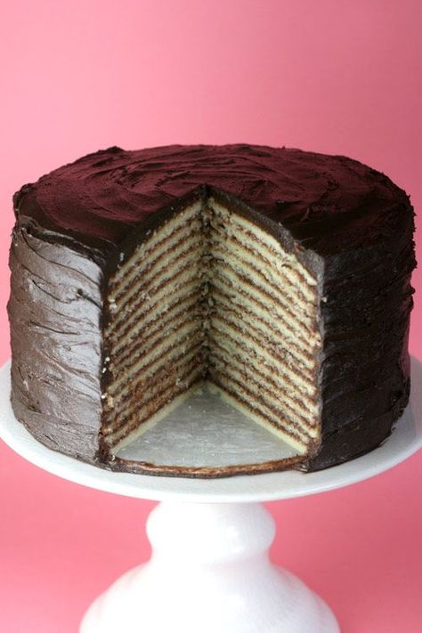 Every Southern girl should know how to make this cake. I have always loved these and never knew how to make it. Reminds me of Christmas at grandma's!:) Bbq Dessert, Desserts Cake, Layer Cake Recipes, Slow Cooker Desserts, Cupcake Cake, Cake Chocolate, Yummy Sweets, Food Cakes, How Sweet Eats