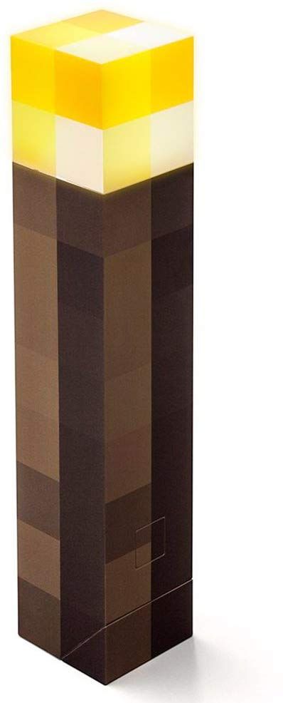 Amazon.com: ThinkGeek Minecraft Light-Up Wall Torch - Mounts To Your Wall - Officially Licensed Minecraft Collectible: Toys & Games Minecraft Lighting Ideas, Minecraft Lantern, Minecraft Halloween Costume, Minecraft Mask, Minecraft Accessories, Minecraft Light, Minecraft Room Decor, Geek Home Decor, Minecraft Costumes