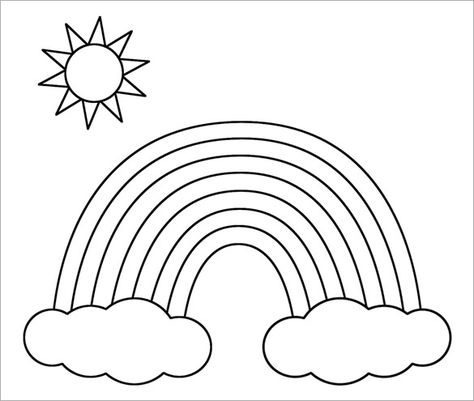 Rainbow To Colour In Worksheets Sun Coloring Pages, Coloring Pages Nature, Sun Color, Preschool Coloring Pages, Bear Coloring Pages, Mermaid Coloring Pages, Printable Coloring Book, Coloring Pages For Girls, Rainbow Kids