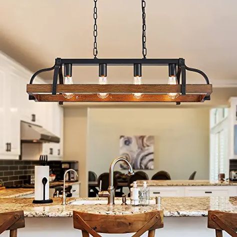 Kitchen island pot rack