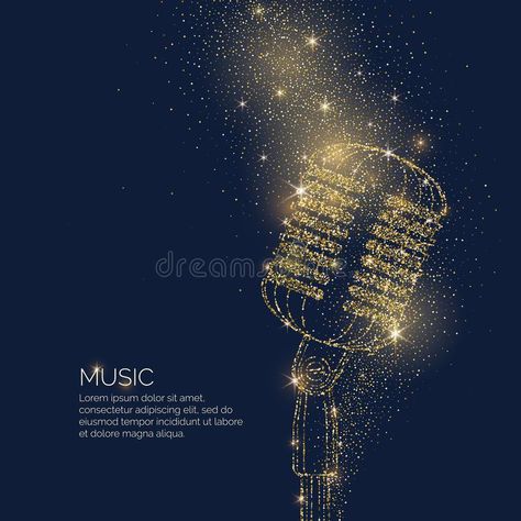 Music Concert Poster Design Graphics, Microphone Background, Farm Fest, Microphone Tattoo, 2023 Logo, Singing Contest, Music Ads, Motion Images, Concert Poster Design