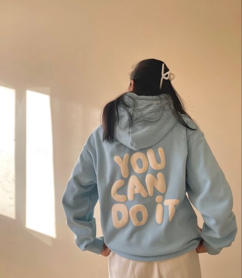 Dreamy blue hoodie #fashion #aesthetic #clothing #dream #motivation Blue Hoodie Aesthetic, Hoodie Season, Hoodies Aesthetic, Light Aesthetic, Dream Motivation, Hoodie Aesthetic, Colour Blocking, Couples Hoodies, Aesthetic Clothing