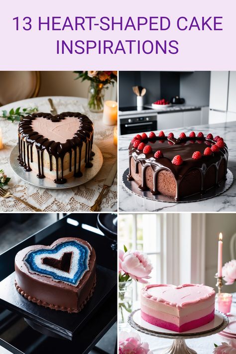 Are you looking to create the perfect dessert for a special celebration? These 13 heart-shaped cake ideas will captivate the hearts and taste buds of your loved ones! From elegant designs for anniversaries to playful versions for birthdays, these cakes offer delicious twists that elevate any occasion. Craft unique flavors, mix adorable decorations, and experiment with fun fillings to make unforgettable memories. Whether you're an experienced baker or a beginner looking for something cute, there’s an idea here waiting to inspire you! Themed Cake Ideas, Unusual Cakes, Zombie Cake, Heart Shaped Cakes, Shaped Cake, Cake Shapes, Mermaid Cakes, Oreo Cake, Chocolate Hearts