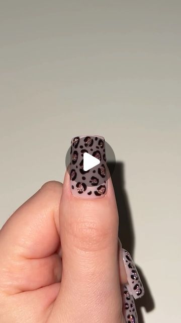 Leopard Print Nails Glitter, Cheetah Print Nails, Cheetah Nails, Leopard Print Nails, Print Nails, Leopard Nails, Animal Print Nails, Trendy Nail Art, Get Nails