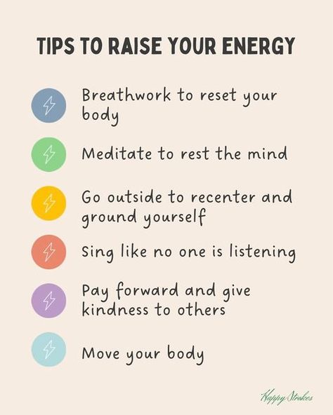 HAPPY STROKES © on Instagram: "If you find yourself feeling sluggish, having difficulty staying awake, or chugging multiple cups of coffee just to make it to lunchtime, you’re not alone. Most of us are familiar with feeling worn out and weary at the end of the day. Fortunately, there are plenty of healthy actions you can take to reduce fatigue and boost your energy levels. In fact, making a few small changes to your daily routine can significantly affect how energetic you feel, along with man How To Stay Energetic All Day, How To Radiate Positive Energy, How To Be Energetic All Day, How To Feel Awake, Staying Awake Tips, Life Reboot, How To Feel Full, Resolution 2023, Healing Reflexology