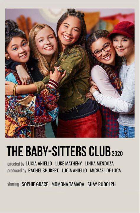 Babysitters Club Poster, The Babysitters Club Poster, The Babysitters Club Aesthetic, Babysitters Club Aesthetic, The Babysitter Club, Baby Sitters Club, The Babysitters Club, Film Club, Babysitters Club