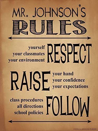 Elementary Class Rules, Science Classroom Decorations Elementary, Classroom Decorations Elementary, High School Art Room, Science Classroom Decorations, Classroom Rules Poster, High School Art Lessons, High School Art Projects, School Middle School