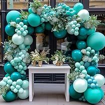 White Gold Balloon Garland, Christmas Balloon Arch, Prom Party Decorations, Blue Balloon Garland, Tiffany Party, Balloon Arch Kit, Blue Balloon, Halloween Balloons, Kids Gift Guide