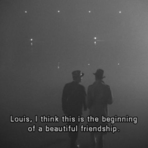 Casablanca. Casablanca Quotes, Old Movie Quotes, Casablanca Movie, 40s Art, Casablanca 1942, Classic Movie Quotes, Cinema Quotes, Beautiful Friendship, I Love Cinema