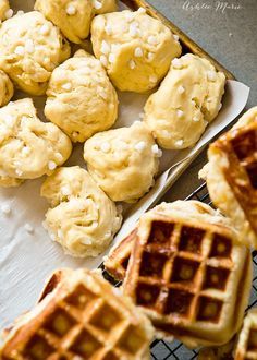 Belgian Waffle Flavors, Waffle Dough Recipe, Belgian Liege Waffle Recipe, Liege Waffle Recipe, Yeast Waffle Recipe, Belgium Waffle Recipe, Liege Waffles Recipe, Liege Waffles, Belgian Waffles Recipe