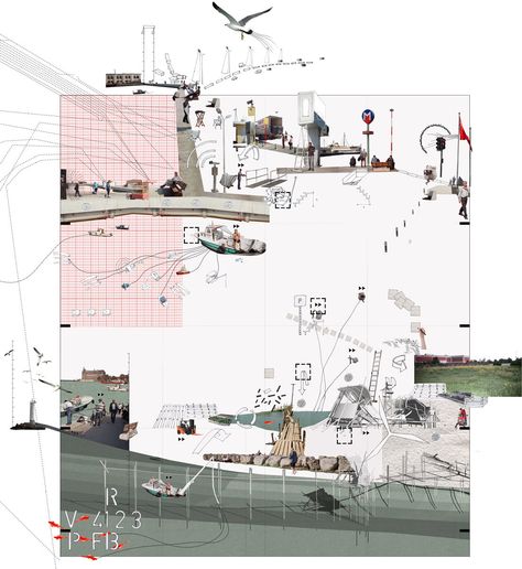 Game-Changing Architecture Graduates #16 /// Nida Ekenel - THE FUNAMBULIST MAGAZINE Map Collage, City Collage, What Questions, Architecture Concept Diagram, Architecture Collage, Architecture Graphics, Graduation Project, Diagram Architecture, Architecture Presentation