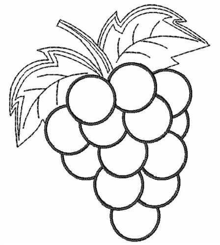 Grape Bunch Outline Embroidery Design | EmbroideryDesigns.com Grapes Embroidery Design, Beadwork Templates, Toys Drawing, Grape Drawing, Cheetah Drawing, Grapes Design, Embroidery Pictures, Outline Pictures, Beginner Drawing Lessons