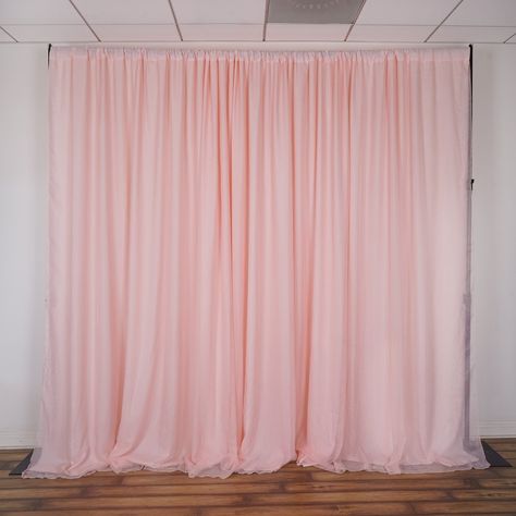 20FT x 10FT Blush | Rose Gold Double Layer Polyester Chiffon Backdrop With Rod Pockets Burlap Backdrop, Backdrop Curtains, Curtain Backdrops, Table Skirt, Photo Decor, Photo Booth Backdrop, Fabric Backdrop, Fabric Bolts, Backdrop Stand