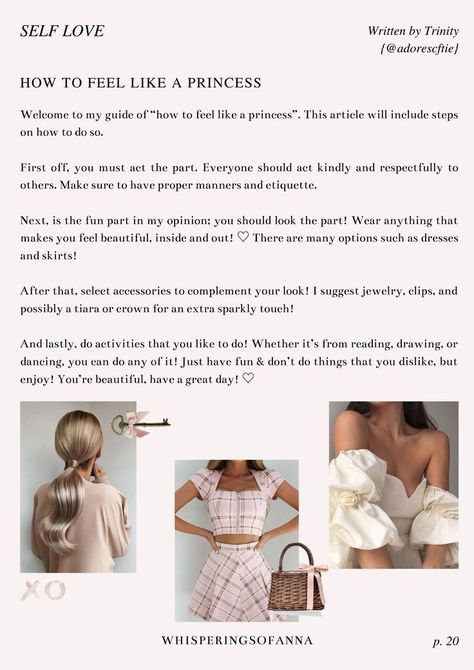 Glow Up Princess, Modern Princess Aesthetic, Coquette Lifestyle, Aesthetics Pink, Coquette Princess, Feel Like A Princess, Princess Quotes, Cotton Core, Etiquette And Manners