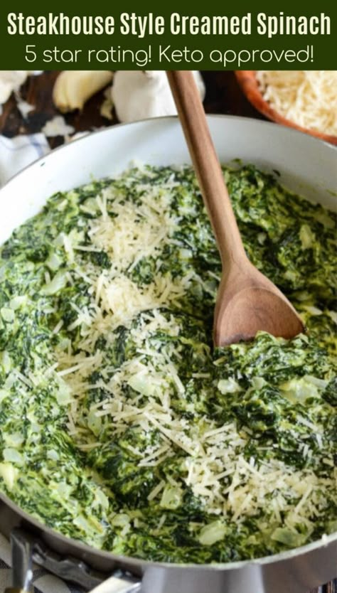 Creamed Spinach Recipe Healthy, Best Creamed Spinach, Best Creamed Spinach Recipe, Spinach Recipes Healthy, Creamed Spinach Recipe, Novice Chef, Holiday Side Dish, Spinach Recipe, Vegetable Side Dishes Recipes