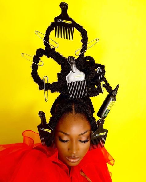 This is a collection shoot between @afro_ele_ and @KinkyMatters 

African Art , Culture and Tradition Through hair artistry 

#afroele Futuristic Black Hairstyles, Afro Futurism Hair, Afro Futuristic Hair, Glitch Feminism, Afro Futurism Aesthetic, Creative Hairstyles For Black Women, Eccentric Hairstyles, Editorial Braids, Afro Futurism Fashion