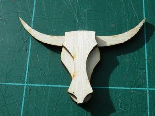 Wooden Bull's Head Remix : 4 Steps (with Pictures) - Instructables Bike Challenge, Bull Art, Sorority Paddles, Reclaimed Wood Art, Wood Animal, Halloween Contest, Wood Pallet Projects, Thomas Jefferson, Raw Wood