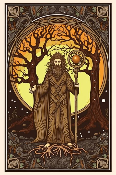 Silvanus God, Father Nature, Celtic Forest, Celtic Tarot, Dark God, Celtic Zodiac, Deep Images, Sacred Masculine, Bedroom Mural