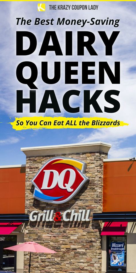 Can’t get enough of Dairy Queen’s burgers, Blizzards, and parfaits? We’ve hacked the system so you can give in to your Dairy Queen cravings more often for less money. We even found a few Dairy Queen freebies! The Krazy Coupon Lady has the DQ restaurant hacks, secret menus, deals, and coupons you need to save money every time you take the kids for a treat. Restaurant Hacks, Dairy Queen Flame Thrower Sauce, Dairy Queen Copycat Recipes, Dairy Queen Secret Menu Items, Dq Secret Menu Dairy Queen, Dairy Queen Food, Diy Blizzard Dairy Queen, Dairy Queen Blizzard Secret, Dq Blizzard Secret