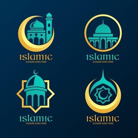 Islamic logo collection with mosque | Premium Vector #Freepik #vector #logo #business #islamic #line M E Logo Design, M E Logo, Islamic Logo Design, Muslim Logo, E Logo Design, Logo University, Islamic Logo, Bank Logo, Happy Islamic New Year