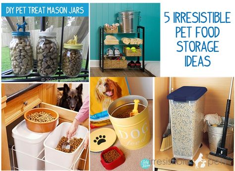 5 Irresistible Pet Food Storage Ideas       #diy food ideas Pet Food Storage Ideas, Dog Food Storage Ideas, Food Storage Ideas, Diy Food Storage, Pet Food Container, Diy Dog Food, Dog Food Container, Pet Food Storage, Food Dog