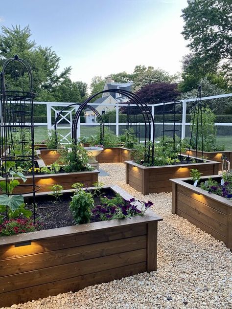 Backyard Vegetable Gardens, Backyard Greenhouse, Veg Garden, Home Vegetable Garden, Garden Yard Ideas, Vegetable Garden Design, Backyard Garden Design, Garden Layout, Veggie Garden