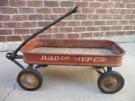 RED WAGONS - VINTAGE OR NEW Red Wagon Repurposed, Recycled Red Wagon, Red Flyer Wagon, Peddle Car, Antique Toys Oak, Kids Wagon, Radio Flyer Wagons, Pull Toys, Toy Wagon