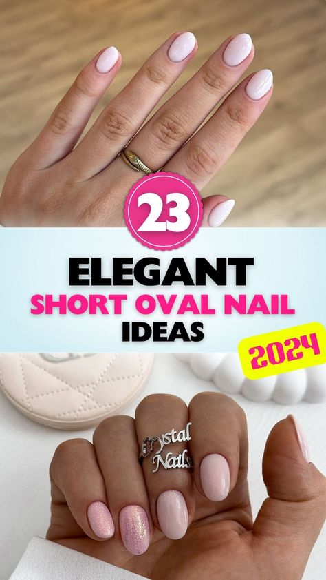 Sweet short oval nail designs for 2024 that will add charm and sophistication to your nails. Explore trendy and chic styles. Dip Nail Ideas For Short Nails, Oval Nail Shape Short, Dip Powder Nails Natural Short Round, Classy Dip Nails Short, Dip Powder Manicure Short, Medium Length Round Nails, Nail Shapes For Short Fingers, Almond Shaped Short Nails, Oval Short Nails Ideas