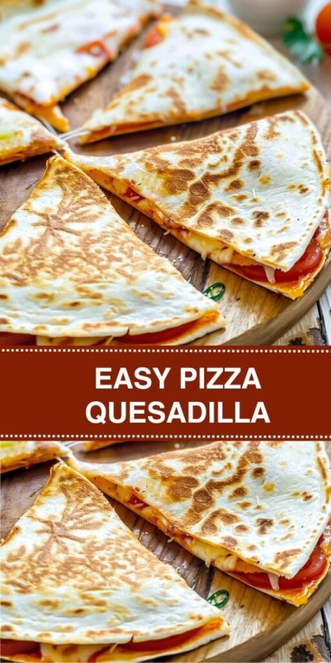 Pepperoni And Cheese Quesadilla, Pizza Quesadillas Recipes, Recipes With Pizza Sauce, Pizza Quesadilla Recipes, Pepperoni Quesadilla, Pepperoni Pizza Quesadillas, Pepperoni Rolls Recipe, Pizza Quesadilla, Easy Taco Casserole