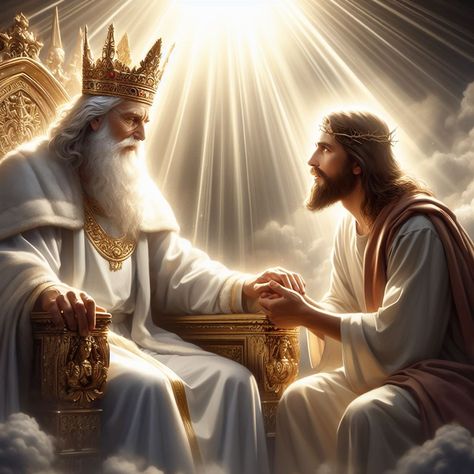 God On The Throne, God The Father Image, Christ The King Images, God On His Throne, Jesus Love Images, God And Jesus, Jesus Our Savior, Jesus Christ Quotes, Jesus Artwork