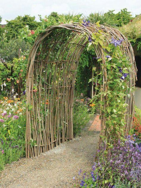 Diy Garden Arch, Garden Archway, Rustic Backyard, Meadow Garden, Garden Vines, Garden Arbor, Garden Arches, Garden Entrance, Garden Walkway