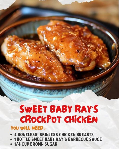 Tammy Strickland Flavor Nectar Recipes, Sweet Baby Rays Crockpot Chicken, Easy Chicken Tetrazzini, Baby Ray, Sweet Baby Ray, Kidney Friendly Foods, Cookies Healthy, Chicken Skillet, Breakfast Cookies Healthy