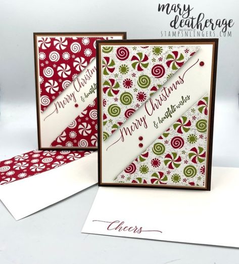 Gingerbread Cards, Card Sketches Templates, Stamped Christmas Cards, Simple Christmas Cards, Homemade Christmas Cards, Stampin Up Christmas Cards, Christmas Card Crafts, Craft Stuff, Diy Christmas Cards