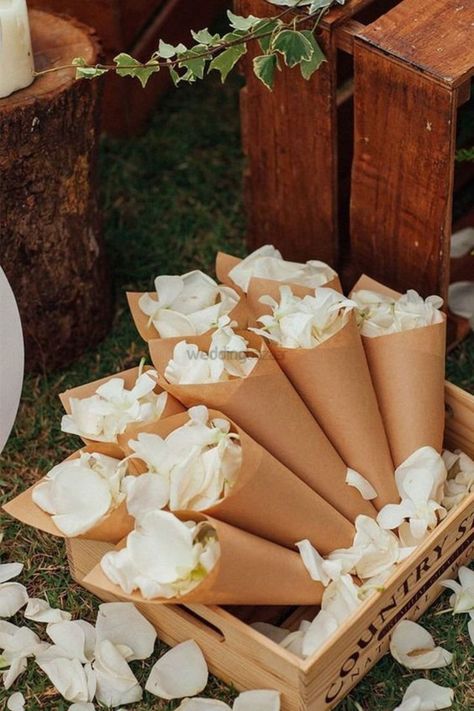 Petal Toss Cones, Flower Petal Confetti, Earth Tone Wedding, Petal Toss, Confetti Cones, Flower Confetti, Wedding Send Off, Petal Confetti, Wedding Themes Fall