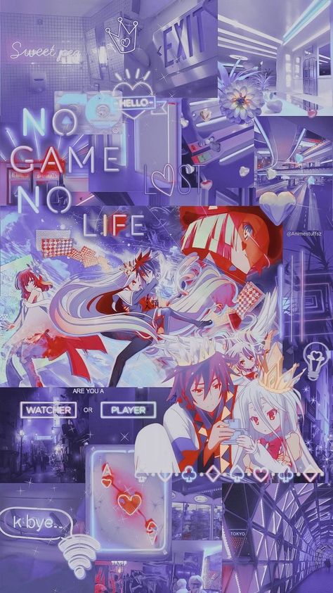 Nogame No Life, Lockscreen Iphone, The Game Of Life, Graphic Book, Wallpaper Animes, No Game No Life, Aesthetic Pastel Wallpaper, Cute Anime Wallpaper, Art Anime