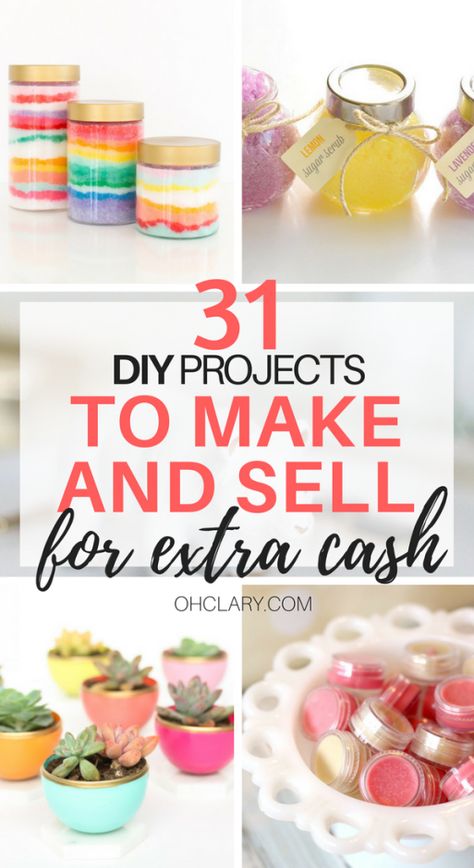 33 Handmade items that sell well. These popular things to make and sell will earn you TONS of extra CASH! Check out these easy things to make and sell for money and handmade items to sell at craft fairs you need to try out for yourself ASAP! Craft Ideas To Sell Handmade, Craft Ideas To Sell, Projects To Make And Sell, Ideas To Sell, Diy Projects To Make And Sell, Diy Gifts To Sell, Diy Projects To Sell, Diy Event, Products To Sell