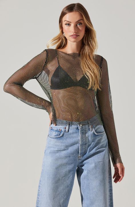 Crochet Tops for Summer: Comfortable & Stylish Options Mesh Shirt Outfit, Crochet Tank Top Free, Crochet Mesh Top, Snake Shirt, Cotton Lace Tops, Mesh Long Sleeve Top, Mesh Tops, Black Mesh Top, Crochet Tank Top