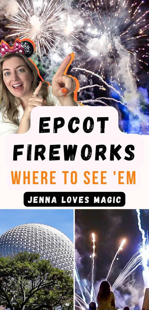 Get the scoop on the Epcot Fireworks Show. Curious about this popular nighttime firework tradition at Epcot park? Get inside tips, recommendations on where to view it, and see photos of this spectacular fireworks show at Epcot in Walt Disney World Orlando. | jennalovesmagic.com See more on the Jenna Loves Magic YouTube channel. Epcot Fireworks Viewing, Epcot At Night, Disney World Fireworks, Epcot Fireworks, Epcot Restaurants, Epcot Mexico, Epcot Rides, Disney World Orlando, Disney 2023