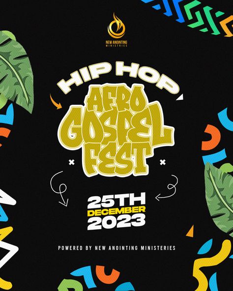 Hip-Hop AfroGospel Fest! 25th of December. Fest Backgrounds, Modern Poster Design Creative, Fest Poster Design, Dj Flyer Design, Concert Flyer Design, Event Poster Inspiration, Hip Hop Concert, Motion Graphics Trends, Fest Poster