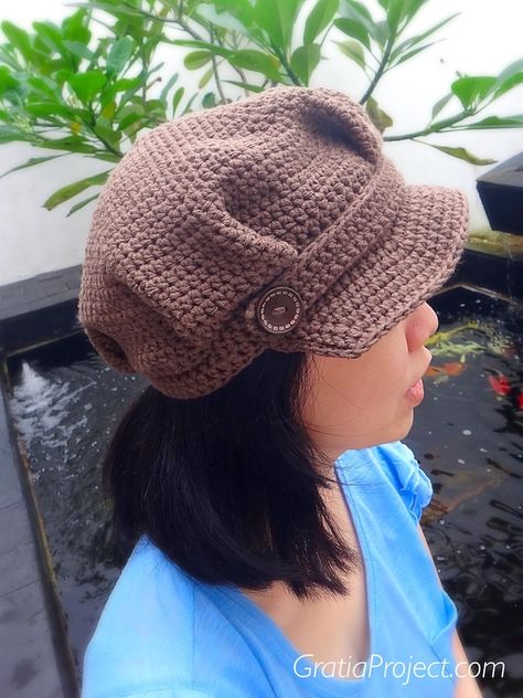 Mens newsboy hat