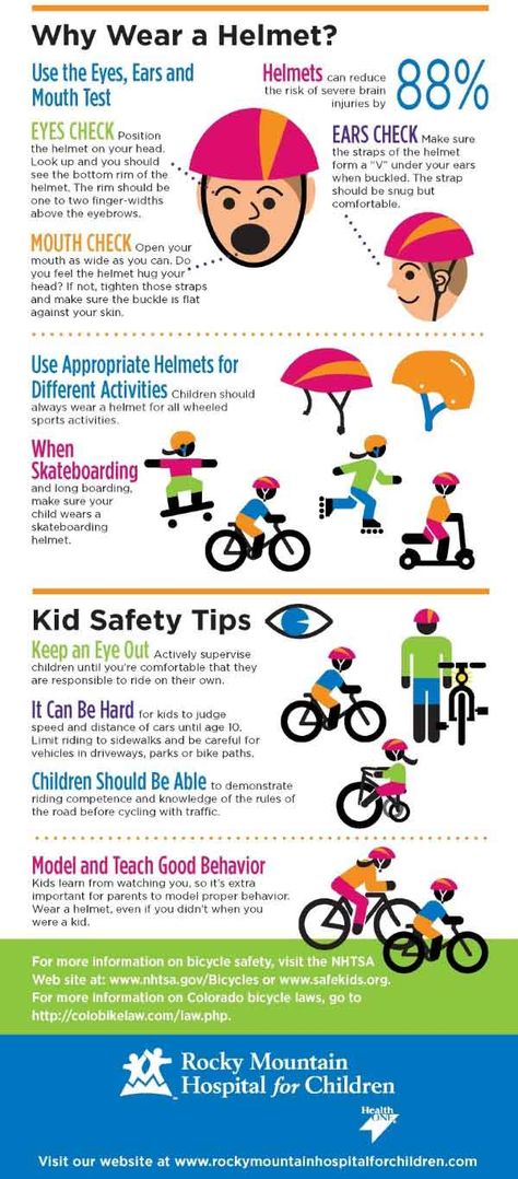 Bike Safety Tips for Summer | Rocky Mountain Hospital for Children Bike Safety Activities For Preschoolers, Twitter Activities, Bike Safety Activities, Safety Town, Bike Rodeo, Safety Topics, Brownie Ideas, Safety Officer, Jesus Calms The Storm