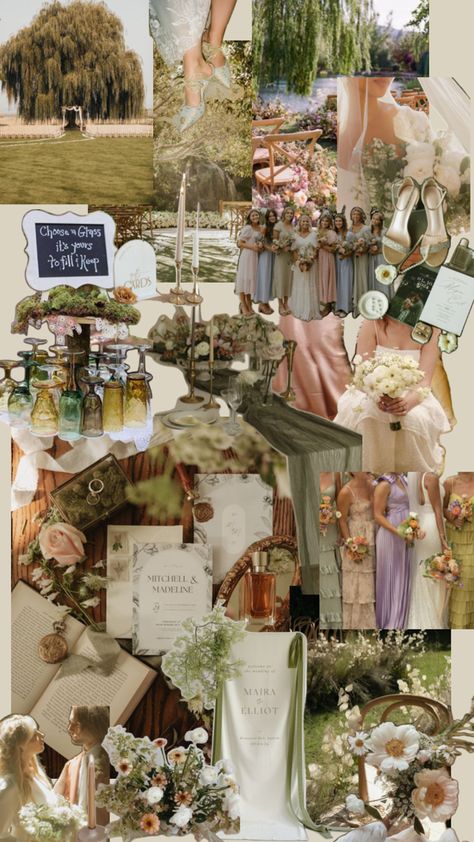 my dream wedding mood board🤍 Wedding Aesthetics Color Schemes, Wedding Pinterest Boards, Wedding Dream Board, Wedding Mood Board Template, Italy Wedding Color Palette, Italian Wedding Color Palette, Garden Wedding Color Palette, Wedding Mood Board Color Palettes, Unique Wedding Color Schemes