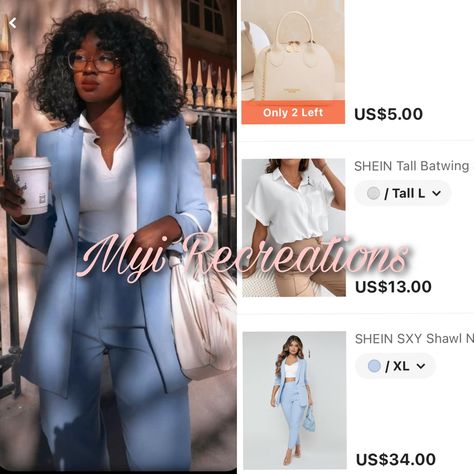 Professional Outfits Women Shein, Shein Professional Outfits, Shein Inspired Outfits Work, Banker Outfits Black Women, Shein Business Outfits, Shein Work Outfits Black Women, Corporate Baddie Skirt Outfits, Shein Office Outfits Women, Shein Office Outfits