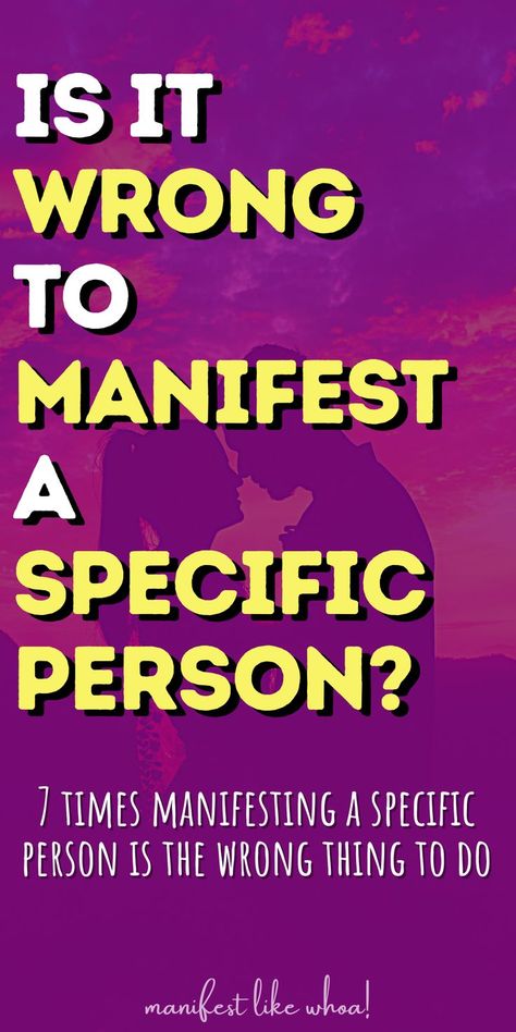 No, manifesting a specific person is not wrong, provided you are doing it for the right reasons. Remember, the law of attraction is based on the principle of drawing like things together. Like attracts like. So, if you're focused on manifesting someone because you have goodness in your heart, you want to experience something beautiful, or you simply want to feel loved, then no - manifesting a specific person is not wrong. Manifesting A Specific Person, Common Factors, Attraction Spell, Specific Person, Law Of Attraction Tips, Manifestation Law Of Attraction, Healthy Mindset, The Law Of Attraction, Mindfulness Practice