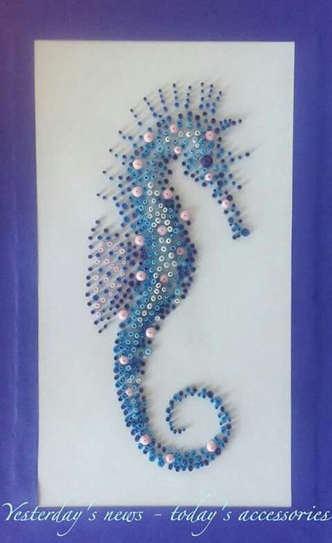 Irena Gornik! Quilling Projects, Quilling Animals, Arte Quilling, Paper Quilling For Beginners, Seahorse Art, Paper Quilling Cards, Quilling Work, Desain Quilling, Paper Quilling Patterns